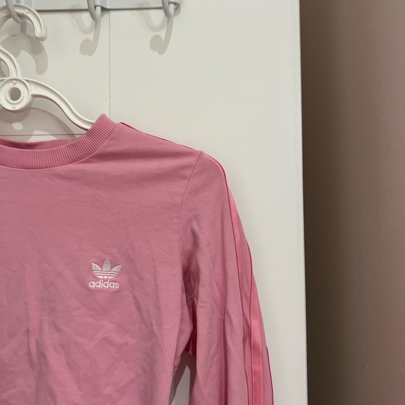 Pink adidas long sleeve crop top - Picture 3 of 7